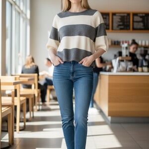 Old Navy Soft Gray Knit Top